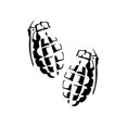 thumbnail image 1 of Grenade Weapon Mirror - Tribal Decal [12cm Black], 1 of 1