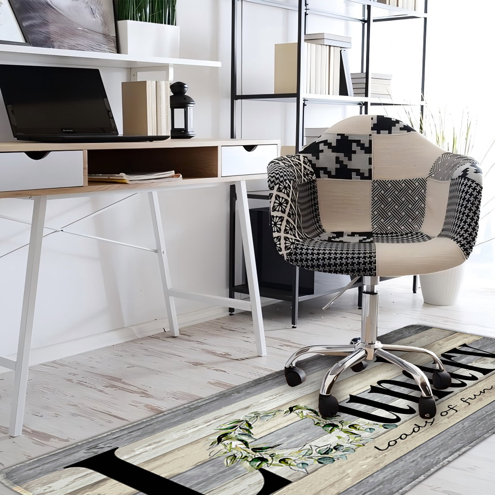 Farmhouse Laundry Room Rug Runner 20"X59" Non Slip Floor Carpet Runner Washable Farmhouse Kitchen Area Carpet for Office, Laundry, Sink, Home Bathroom, and Bedroom Decor