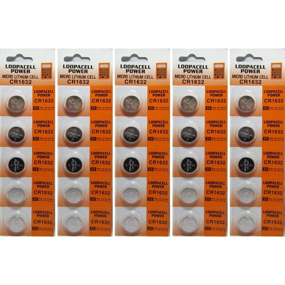 (25) CR1632 Button Cell Lithium Watch Batteries Battery