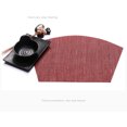 thumbnail image 4 of kurtrusly PVC Tableware Mat Irregular Shape Placemat Home Non- for slip Heat Insulation Table Place Mat,Orange beige, 4 of 6