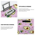 thumbnail image 5 of Easygdp Different Avocados Double-Sided Printed Elastic Suitcase Protective Cover,Invisible Zipper, Business Trip Luggage Cases,Washable And Resistant To Falling -Medium, 5 of 9