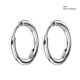 thumbnail image 4 of Pendientes de aro de plata para mujeres de diseño único Tecnología de electroplatación Durabilidad brillante Anillos de moda Regalos Accesorios de joyería Acero 2.5*10 mm Inevent AP008920-02B, 4 of 7