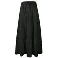 thumbnail image 3 of Casual Long Maxi Skirt for Women 2025 Summer Trendy A-Line Boho Skirts Ruffle Flowy Skirts Streetwear, 3 of 6