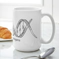 thumbnail image 6 of CafePress - C. Elegans DNA Large Mug - 15 oz Ceramic Large White Novelty Mug, 6 of 6