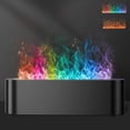 thumbnail image 2 of Colorful Flame Fire Diffuser Humidifier, 7 Colors Changing Oil Diffuser, Ultra-Quiet Aroma Essential Oils Aromatherapy Diffusers for Large Room, Bedroom, Office(Timeable, Waterless Auto off-150ml), 2 of 7