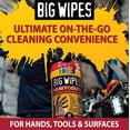 thumbnail image 2 of Big Wipes Heavy Duty Hand Cleaning Wipes, Textured Cloths for Removing Grease and Grime, 80 Count Canister, 2 of 9