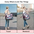 thumbnail image 5 of Pioneer Flower Floral Print Pattern Travel Tote Bags for Women Carry On,Large Weekender Bags for Women Travel,Multi Functional Duffle Bag for Work,Shopping,Sports, 5 of 5