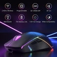 thumbnail image 2 of Wireless Gaming , 24000 DPI, Tri-Mode 2.4G/USB-C/Bluetooth 5.3 Gaming Wireless, RGB Programmable Gamer, 75Hrs Battery Life, Rechargeable Gaming Mice for PC, Mac, Black, 2 of 4