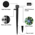 thumbnail image 3 of Goteros de riego, microaspersores automáticos de riego ajustables a 360°, conector de manguera de 4 mm/7 mm, para jardín/paisaje/cama de alimentación/patio/césped/invernadero/bricolaje, 20 piezas ER, 3 of 5
