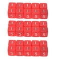 thumbnail image 2 of 30PCS  Cubes, Transparent Colored Plastic, Compact Portable Design for Games, 2 of 8