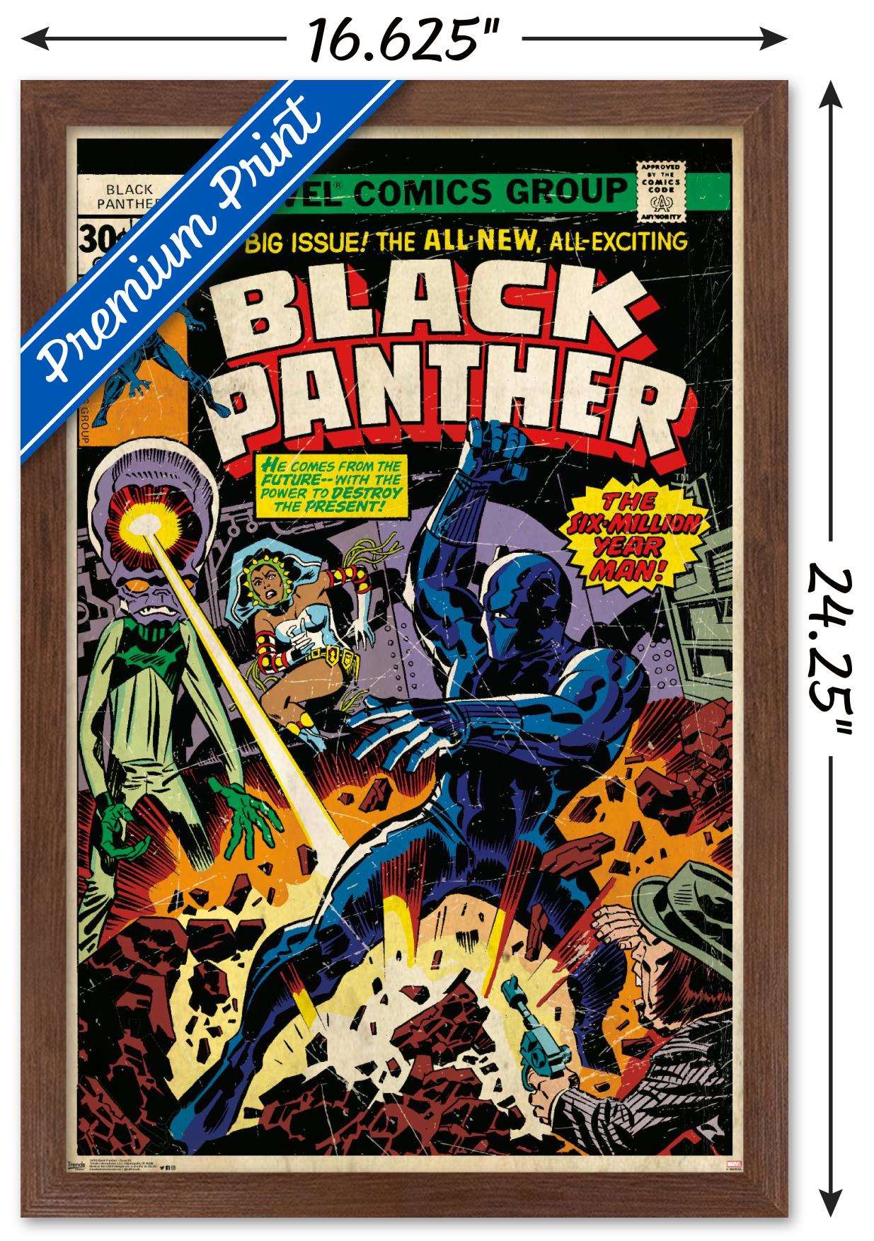 Marvel Comics - Black Panther - Cover #2 Wall Poster, 14.725" x 22.375", Framed