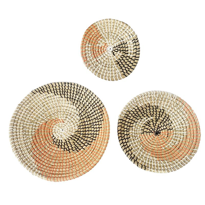 Flat woven basket wall hanging new arrivals