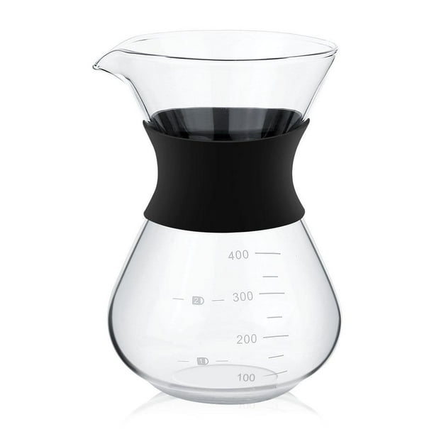 Herchr Coffee Maker Pot Glass Coffee Pot Manual Hand Drip Coffee