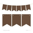 thumbnail image 1 of Brown Hanging Pennant Banner Party Garland Decor, 1 of 3