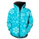 thumbnail image 1 of Sudadera con capucha y cremallera para hombre, diseño de copos de nieve de invierno, estilo urbano, para adolescentes, informal, de primavera, estilo Harajuku, con estampado 3D y capucha., 1 of 6