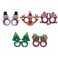 thumbnail image 1 of Non-Woven Fabrics Eyewear Cosplay Accessory for Kids Christmas Themed Patterns Design 23x18x5cm 5Pcs, 1 of 5