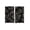 B, variant on Gumesh Black and Gold Kitchen Window Curtain Panels Short Small Cafe Mini Dark Floral Flower Gothic Goth Decorative Drapes Rod Pocket 27.5x59 Inches Bathroom Bedroom Home Set for Living Room Decor