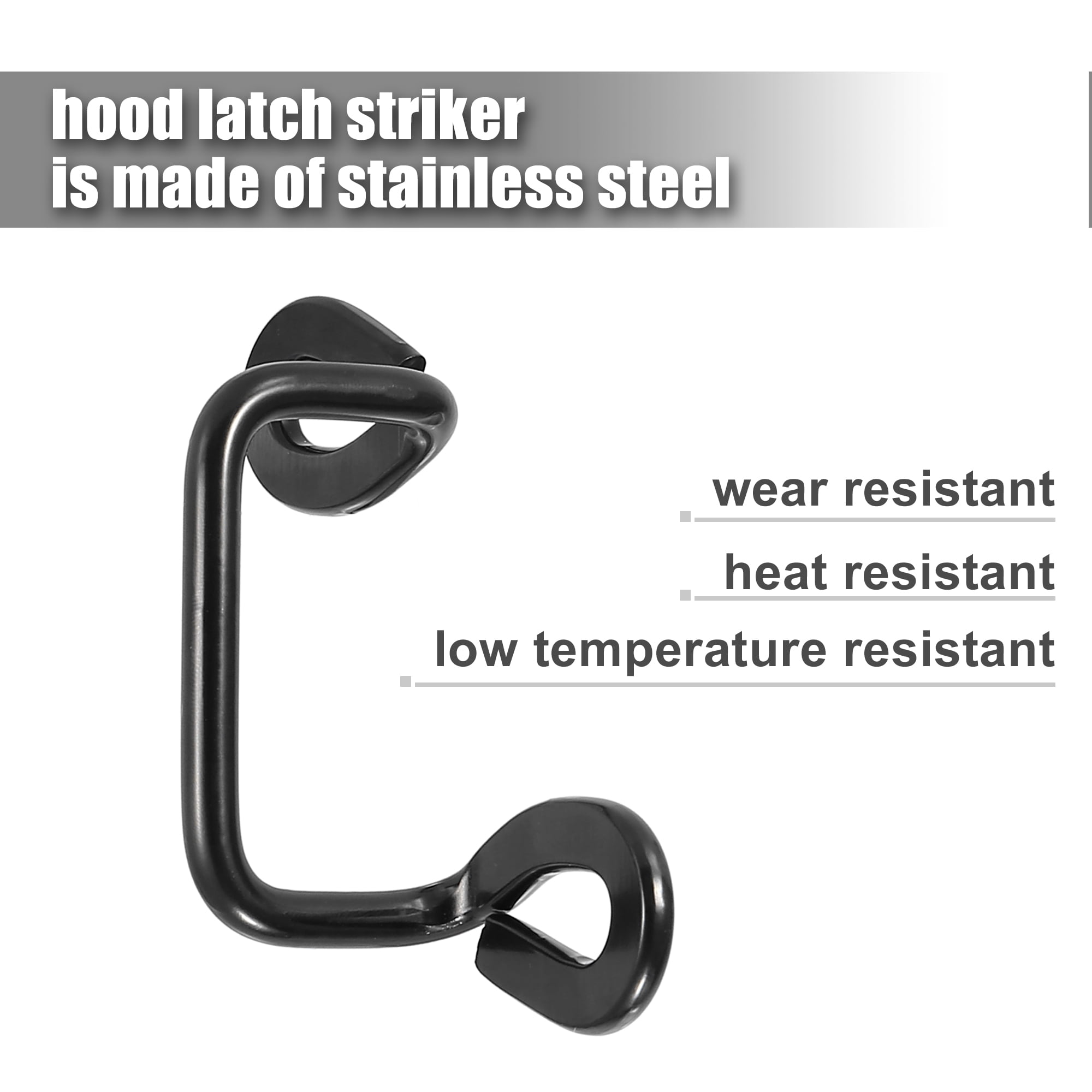 Unique Bargains Hood Latch Stainless Steel for Dodge Challenger 08-17 5065256AA