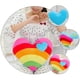 thumbnail image 5 of 2 cojines de peluche y algodón PP con forma de corazón (coloridos), 5 of 6