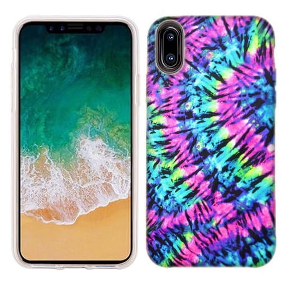 MUNDAZE Hippie Tie Dye Case Cover For Apple iPhone X