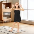 thumbnail image 2 of Satin Sleepwear Set for Girls Lightweight Summer Tank Top and Shorts PJ Home Sleepwear Comfortable Pure Satin Seamless Style for Daily Relaxation and Outdoors, 2 of 6