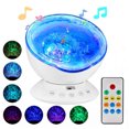 thumbnail image 1 of Baby Night Ocean Wave Projector LED Remote Control Undersea Projector Lamp,7 Color Changing Music Player Night Light Projector for Kids Adults Bedroom Living Room Decoration, 1 of 8