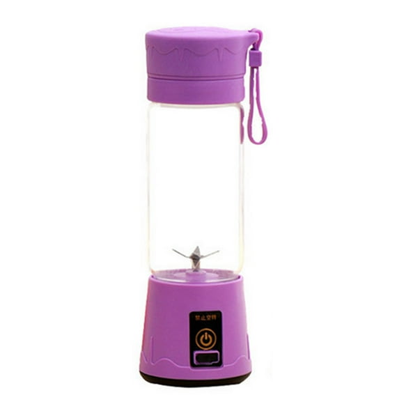 Graflsoa Portable USB Rechargeable 380ml Personal Blender with 6 Stainless Steel Blades, Compact Design for Smoothies, Juices, and Shakes, Purple