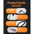 thumbnail image 5 of Dual Lightning Headphone Jack Adapter(2in1)for iPad Aux Audio Charger Cable Splitter for Apple MFi Certified for iPhone 14 13 12 Pro Max Connector Double Lighting Phone Charging Earphone Music Dongle, 5 of 7