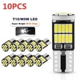thumbnail image 1 of 2/6/10 Uds T10 W5W 194 501 Led Canbus sin Error luz Interior del coche T10 26 SMD 4014 Chip blanco puro instrumento luces bombilla lámpara, 1 of 3