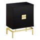thumbnail image 1 of Mesa decorativa - 24 "de alto / capuchino / metal dorado Monarch Specialties  I 3496, 1 of 2