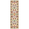 thumbnail image 5 of SAFAVIEH Blossom Lakisha Floral Bordered Wool Runner Rug, Ivory/Green, 2'3" x 8', 5 of 9