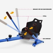 HoverTech 1 Go Cart Adjustable Seat Attachment for 6.5 Hover-Board Buggy - Blue
