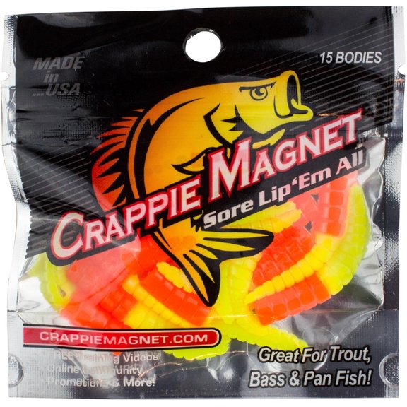 Leland 87277 - Crappie Magnet 15pcBody, Orange and Chartreuse