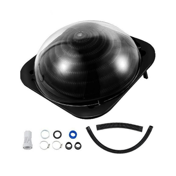 Convenient Solar Dome Heater In Ground/Above Ground Swimming Pool Water Heater Sun Heated Dome Black For Outdoor Pools ,Efficient Heating