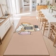 thumbnail image 3 of Hallway Runner Rug 2'x6', Pink Brown Cute Cat Kitchen Runner Rugs Non-Slip Carpet Mats, Cartoon Funny Heater Cats Bedside Rugs Runners Washable Floor Carpet for Bathroom Laundry Room, 3 of 8