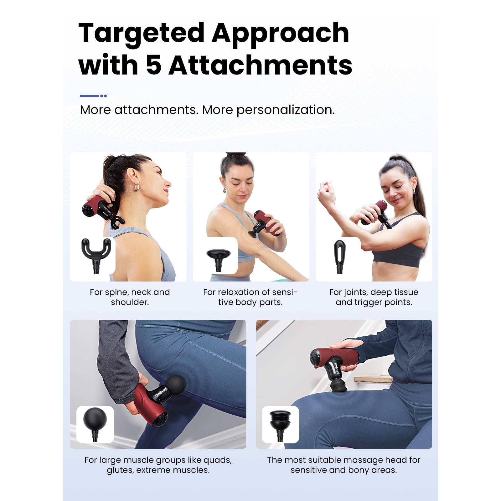 Bob and Brad Q2 Mini Massage Gun, Portable Percussion Muscle Massager,Deep Tissue Muscle Relaxation ache comfort ,Ultra Small & Quiet Muscle Massage Gun with Carry Case