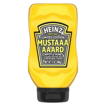 Heinz Mustaaaaaard Chipotle Honey Flavored Mustard with Other Natural Flavors, 14 oz Bottle, Liquids