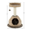 thumbnail image 6 of Infans 28" Hand-Made Cat Tree Tower Natural Bowl Shaped w/Perch, 6 of 6