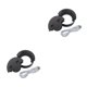 thumbnail image 4 of Seitruly Puerto de carga USB con ojal para escritorio, divisor de concentrador para ordenador portátil, adaptador de viaje portátil de plástico, 6cm 2piezas, 4 of 6