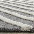 thumbnail image 3 of SAFAVIEH Cambridge Lilly Diamond Striped Wool Area Rug, Dark Grey/Ivory, 8' x 10', 3 of 4