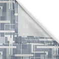 thumbnail image 4 of Ambesonne Geometric Valance Pack of 2, Futuristic Stripes, 54"X12", Cadet Blue Grey White, 4 of 5