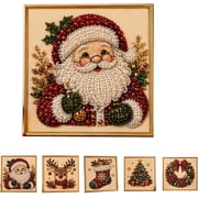 Clearance! Christmas Pearl Art Kits for Adults Pearl Diamond Art Diy Kits DIY Pearl Painting Kit for Adults & Beginners (Santa)