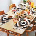 thumbnail image 5 of 4 Pieces Place Mat Linen Machine Washable Table Place Mats Vintage Southwestern Tribal Bohemian Dinner Mats for Outdoor Tables Desk Kitchen, 5 of 7