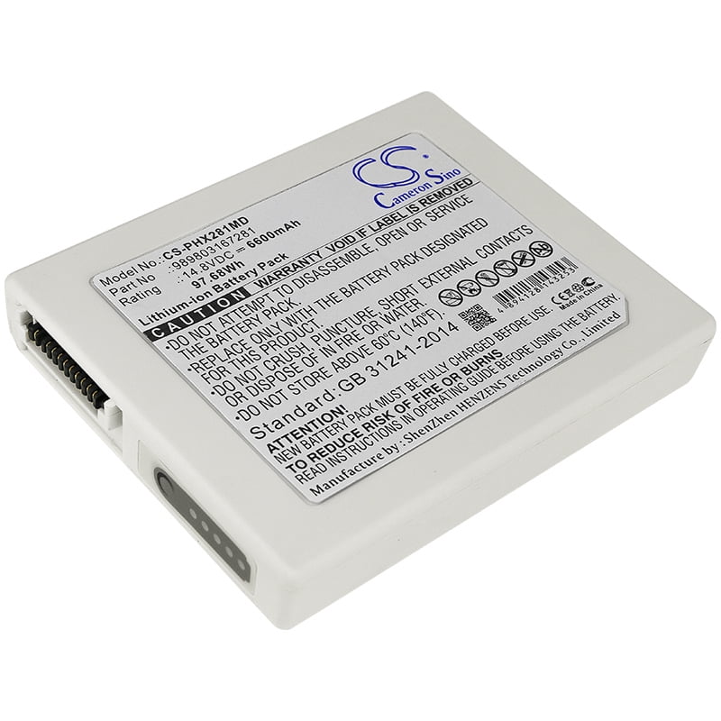 6600mah Battery For Philips Heartstart Xl Defibrillator Monitor Walmart Com Walmart Com