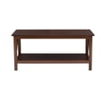 thumbnail image 5 of Linon Titian Indoor Coffee Table with Shelf, Antique Tobacco, 5 of 9