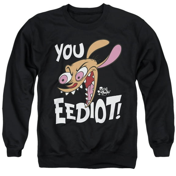 Ren and Stimpy You Eediot! Unisex Adult Crewneck Sweatshirt