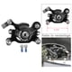 thumbnail image 3 of Freno de disco de patinete eléctrico de aleación de aluminio, calibre delantero/ izquierdo/derecho para Mini bicicleta eléctrica , Negro, Izquierda Macarena freno de disco de scooter, 3 of 8