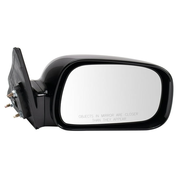 TRQ Passenger Side Power Heated Mirror Smooth Black Paint to Match Fits 2002-2006 Toyota Camry TO1321219