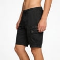 thumbnail image 6 of Men's Cargo Shorts Loose Fit Lightweight Breathable Casual Summer Multi-Pocket Camping Hiking Daily Wear Outdoor | AKLJWH,Black L, 6 of 6