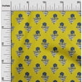 thumbnail image 1 of oneOone Polyester Lycra Fabric Leaves & Floral Block Printed Craft Fabric BTY 56 Inch Wide, 1 of 4